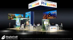20x50 Island booth design by DisplayCraft